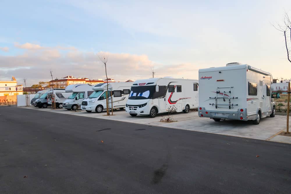Aparcamientos área de autocaravana de Écija